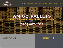 Tablet Screenshot of amigopallets.com